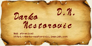Darko Nestorović vizit kartica